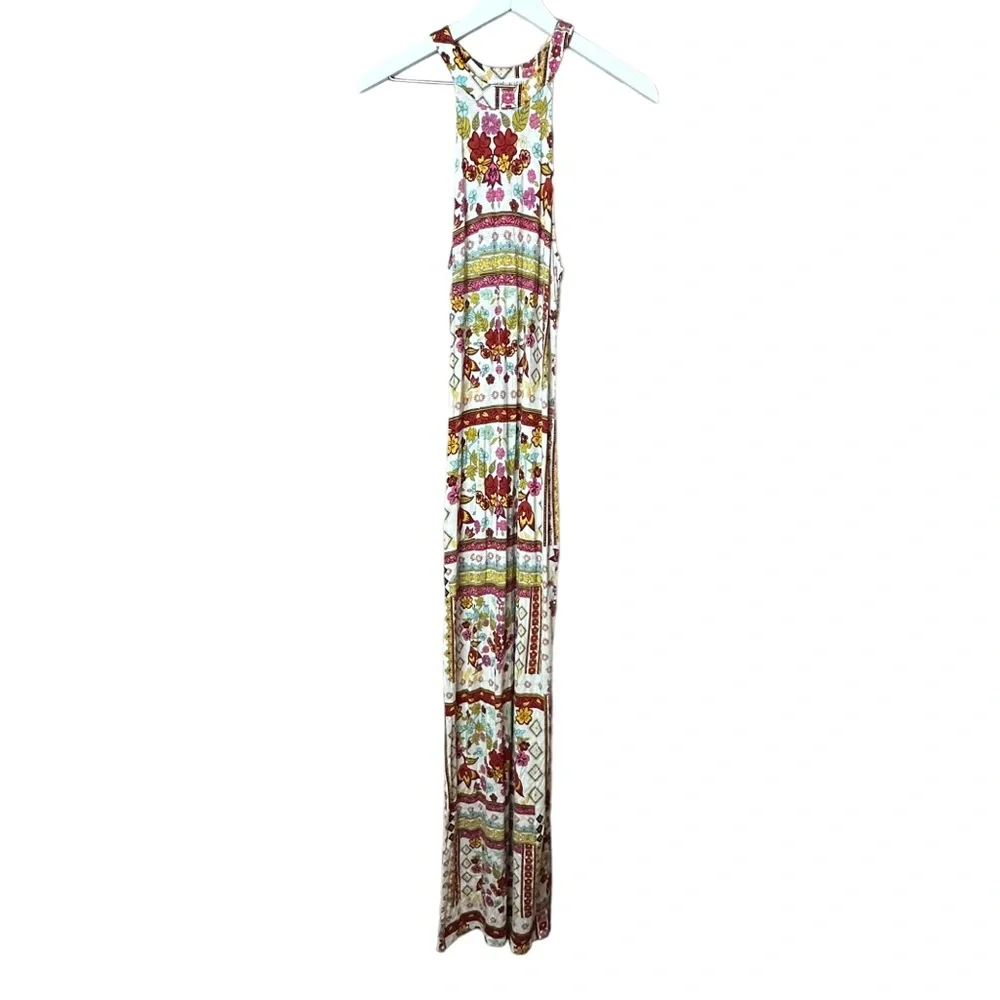 H&M Coachella Floral Bohemian Maxi Dress Women Sz 6